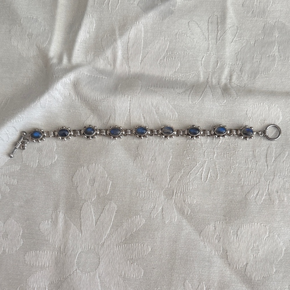 Doug Paulus India Sterling Silver with Labradorite Bracelet